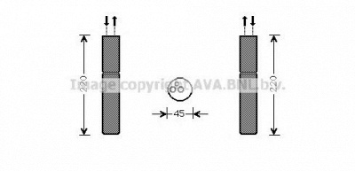 AVA QUALITY COOLING mtd233 -  Осушитель, кондиционер